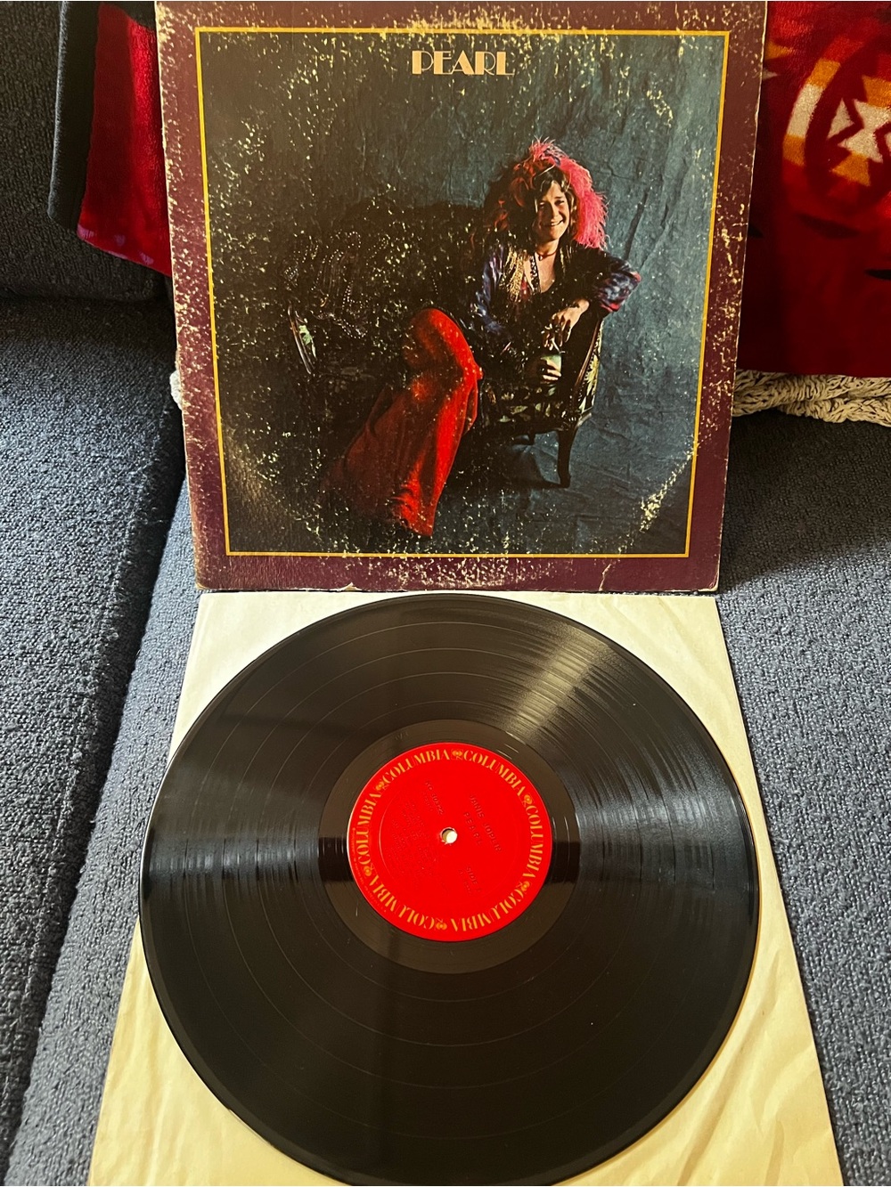 Janis Joplin Pearl Vinyl LP - Black and Red